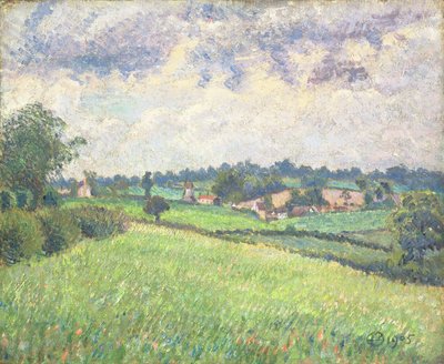 Clima Gris, Finchingfield, 1905 de Lucien Pissarro